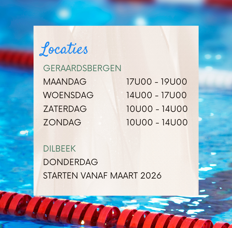 Privé Zwemlessen poster